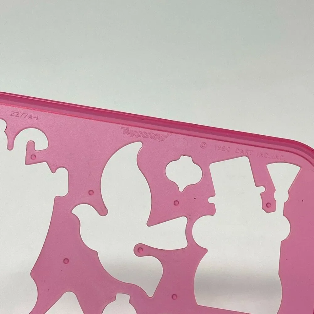 Tupperware Stencils Vintage 1990 Tuppertoys Set of 5 Patriotic Halloween Holiday